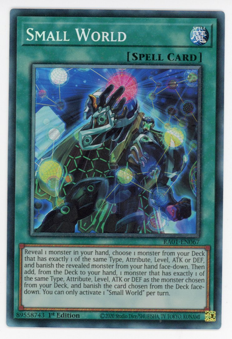 small world yugioh card Yugioh Card "Small World" RC04-KR068 Korean Ver Collectors Rare