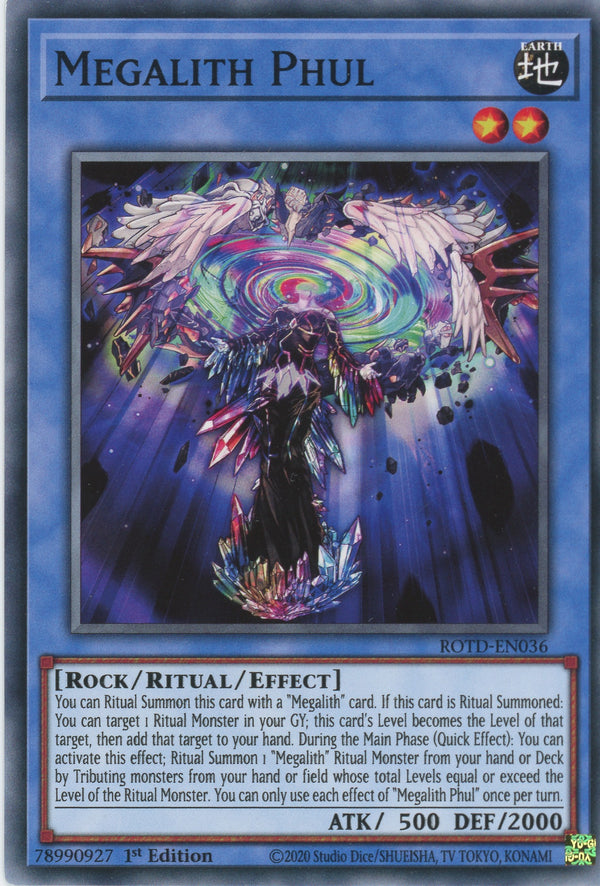 ROTD-EN036 - Megalith Phul - Common - Effect Ritual Monster - Rise of the Duelist