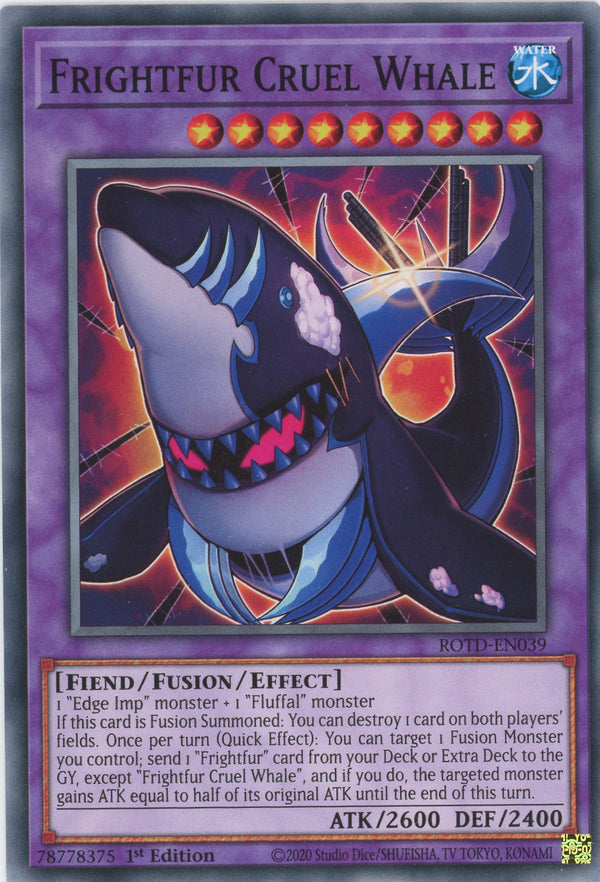 ROTD-EN039 - Frightfur Cruel Whale - Common - Effect Fusion Monster - Rise of the Duelist