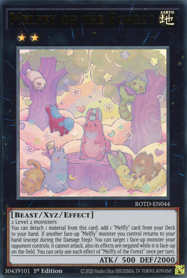 ROTD-EN044 - Melffy of the Forest - Ultra Rare - Effect Xyz Monster - Rise of the Duelist