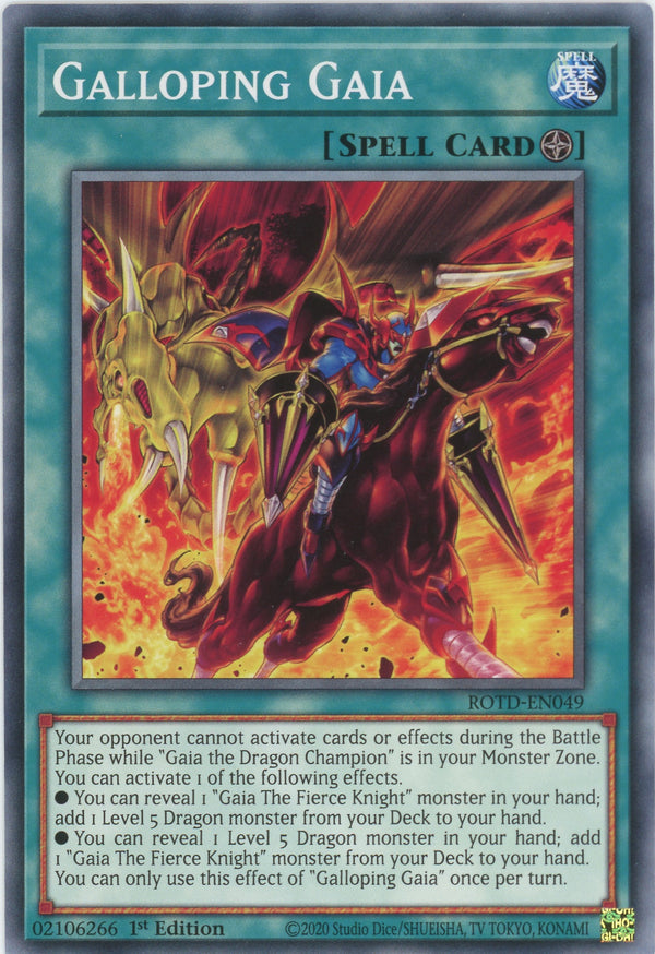 ROTD-EN049 - Galloping Gaia - Common - Field Spell - Rise of the Duelist