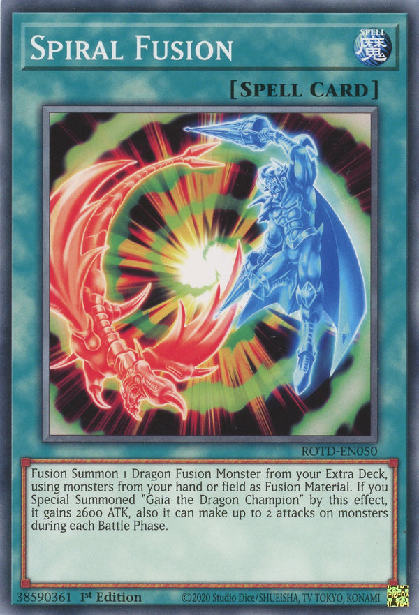 ROTD-EN050 - Spiral Fusion - Common - Normal Spell - Rise of the Duelist