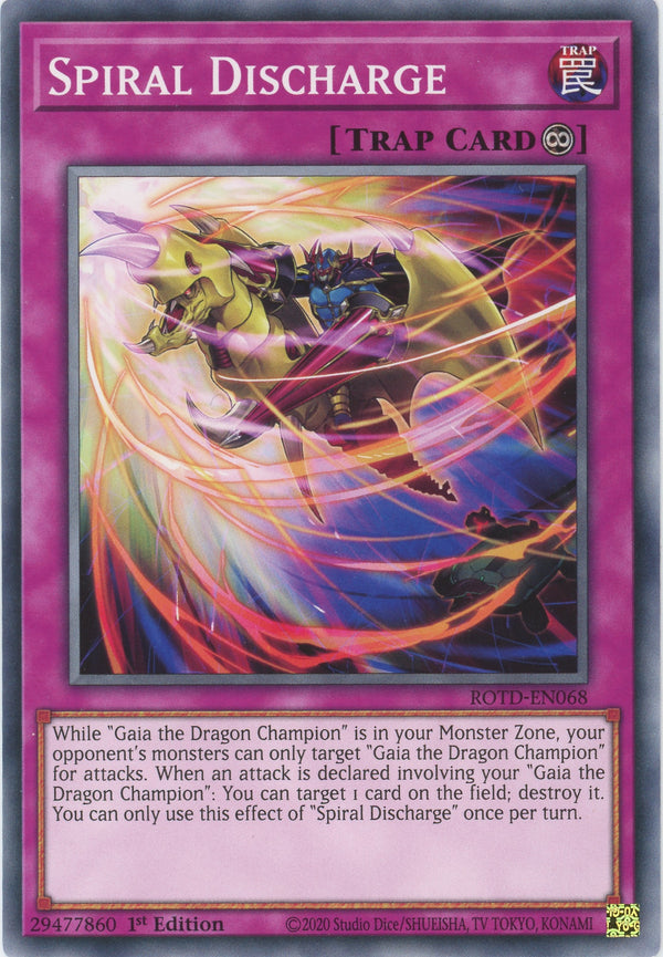 ROTD-EN068 - Spiral Discharge - Common - Continuous Trap - Rise of the Duelist