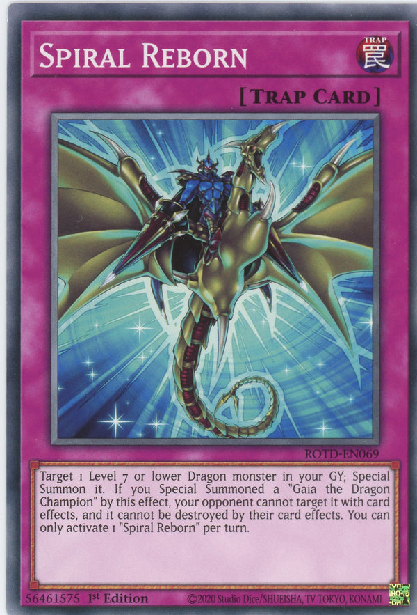 ROTD-EN069 - Spiral Reborn - Common - Normal Trap - Rise of the Duelist