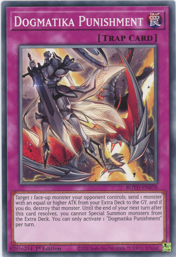 ROTD-EN070 - Dogmatika Punishment - Common - Normal Trap - Rise of the Duelist