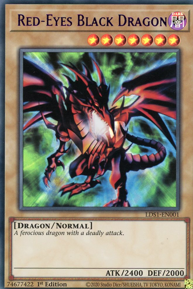 LDS1-EN001 - Red-Eyes Black Dragon - Purple Ultra Rare - Normal Monste LDS1-EN001 - Red-Eyes Black Dragon - Purple Ultra Rare - Normal Monste