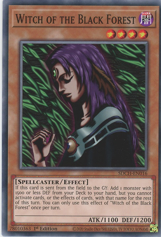 SDCH-EN016 - Witch of the Black Forest - Common - Effect Monster - Structure Deck Spirit Charmers