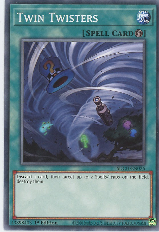 SDCH-EN026 - Twin Twisters - Common - Quick-Play Spell - Structure Deck Spirit Charmers