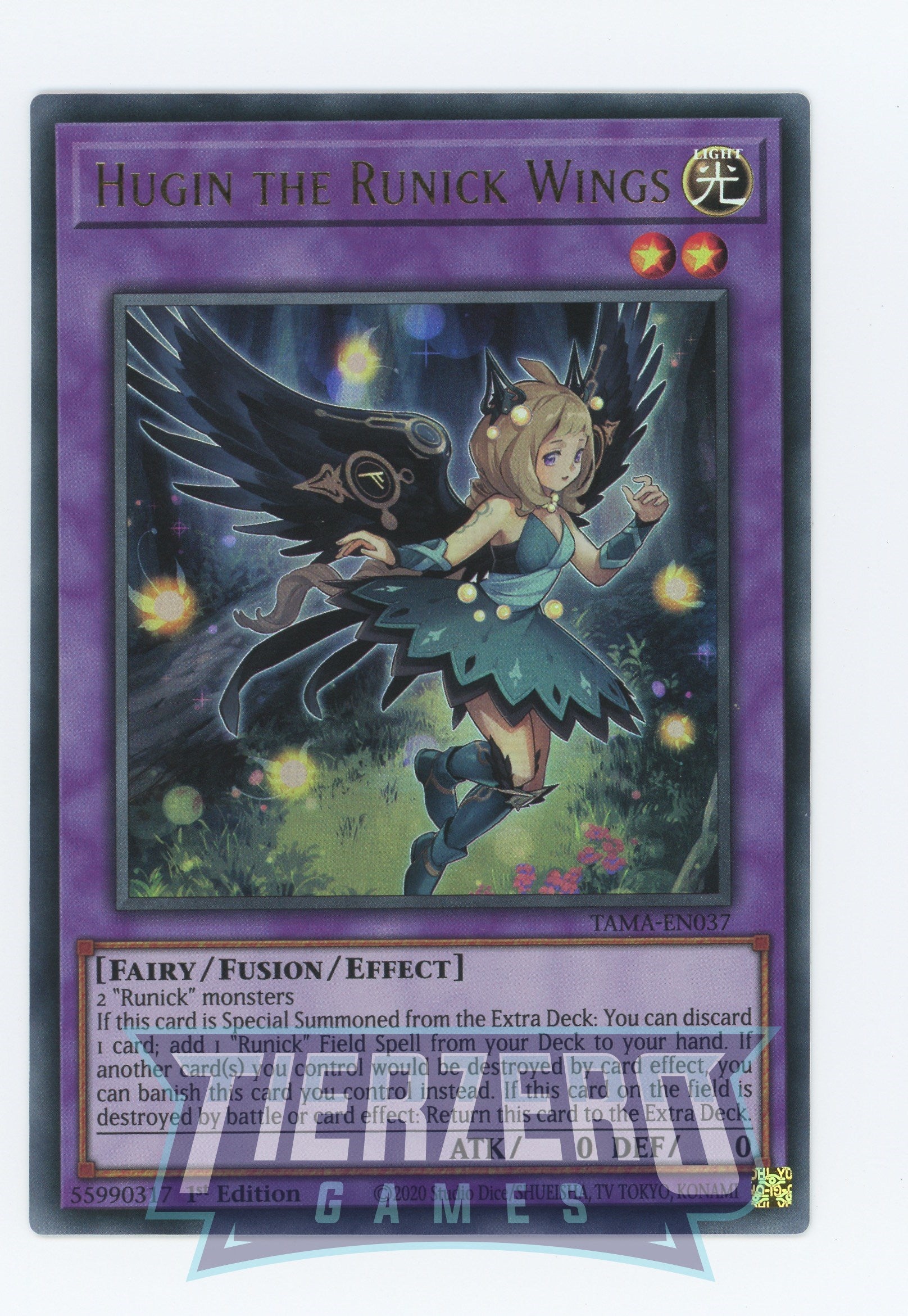 TAMA-EN037 - Hugin the Runick Wings - Ultra Rare