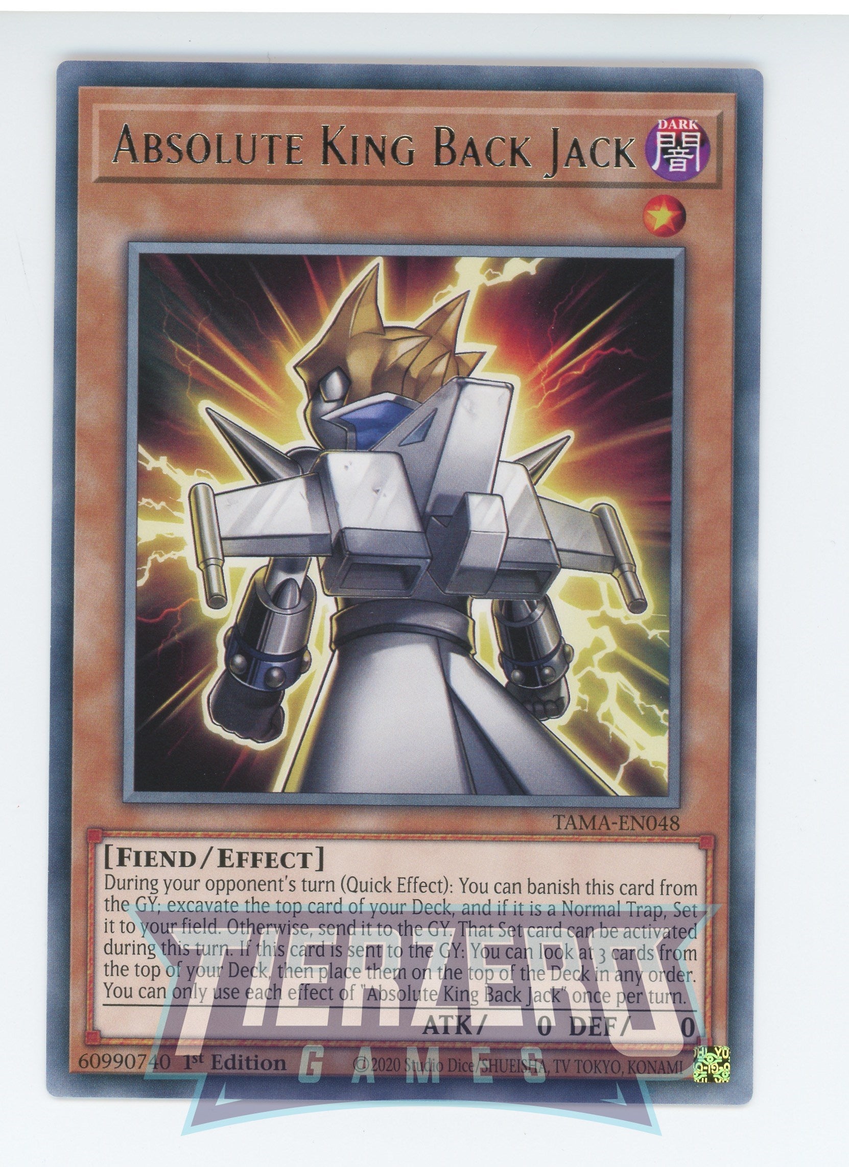 TAMA-EN048 - Absolute King Back Jack - Rare - Effect Monster - Tactica TAMA-EN048 - Absolute King Back Jack - Rare - Effect Monster - Tactica