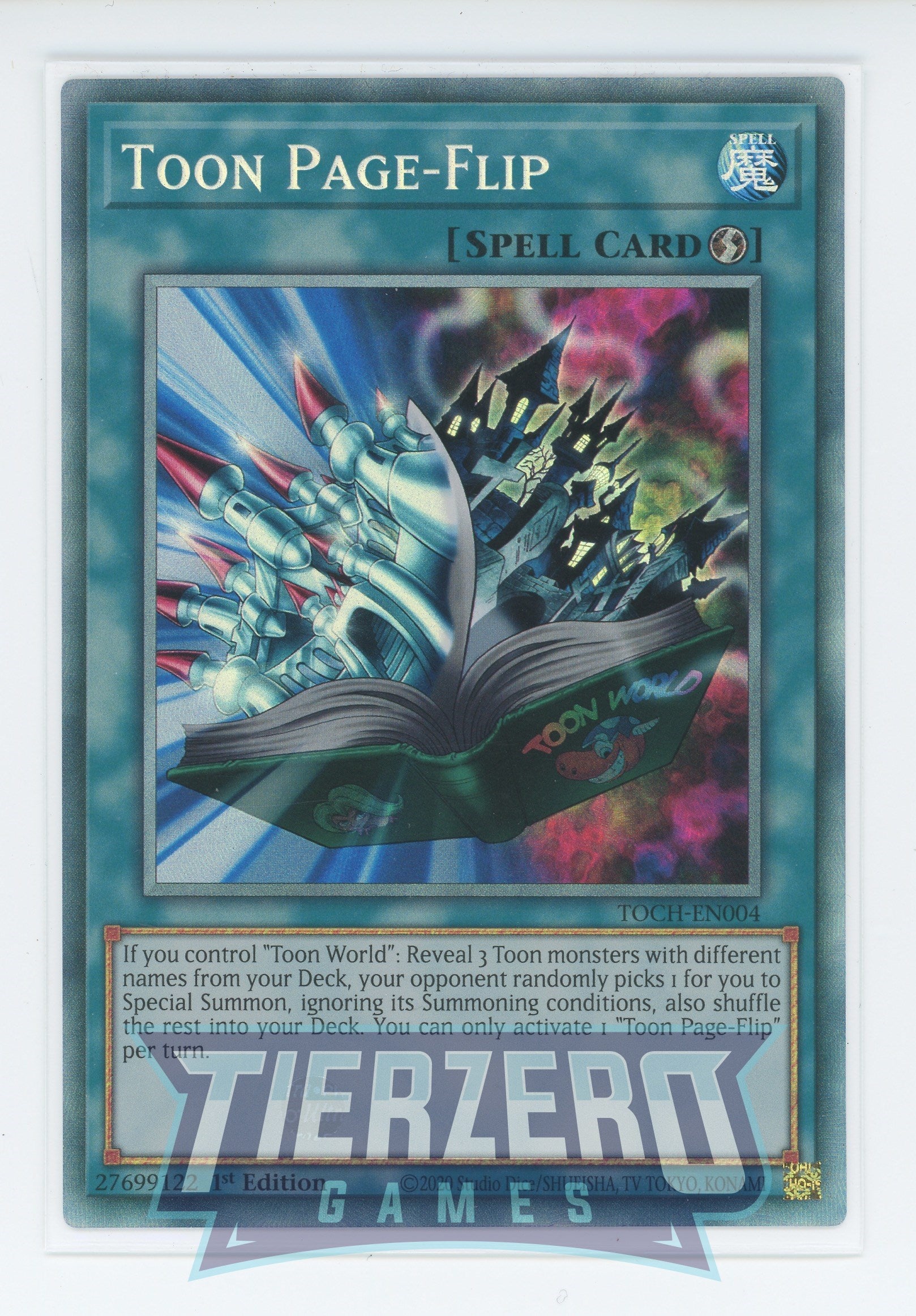 TOCH-EN004 - Toon Page-Flip - Collectors Rare - Quick-Play Spell - Too TOCH-EN004 - Toon Page-Flip - Collectors Rare - Quick-Play Spell - Too