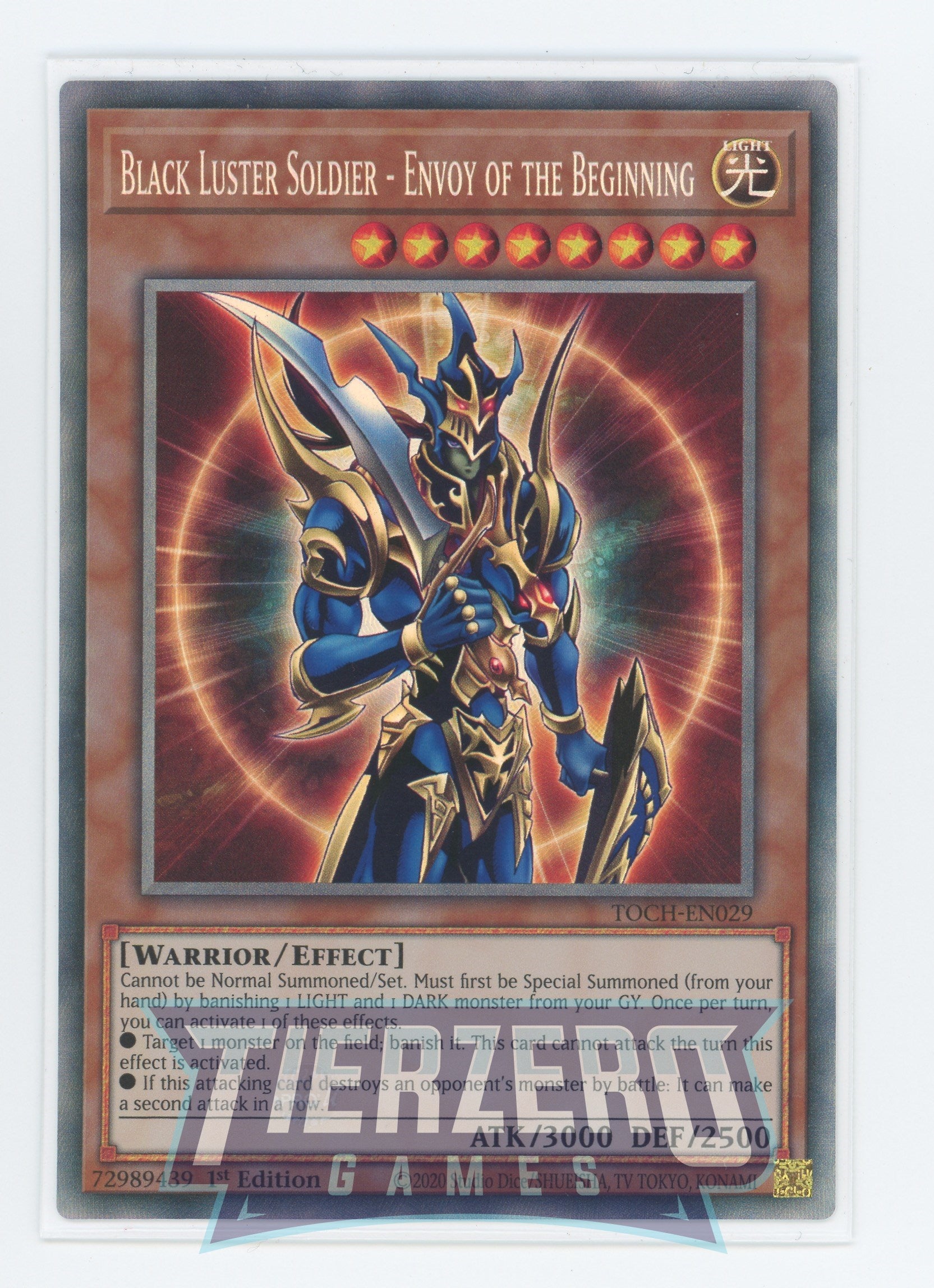 TOCH-EN029 - Black Luster Soldier - Envoy of the Beginning - Collectors Rare - Effect Monster - Toon Chaos 1st edition