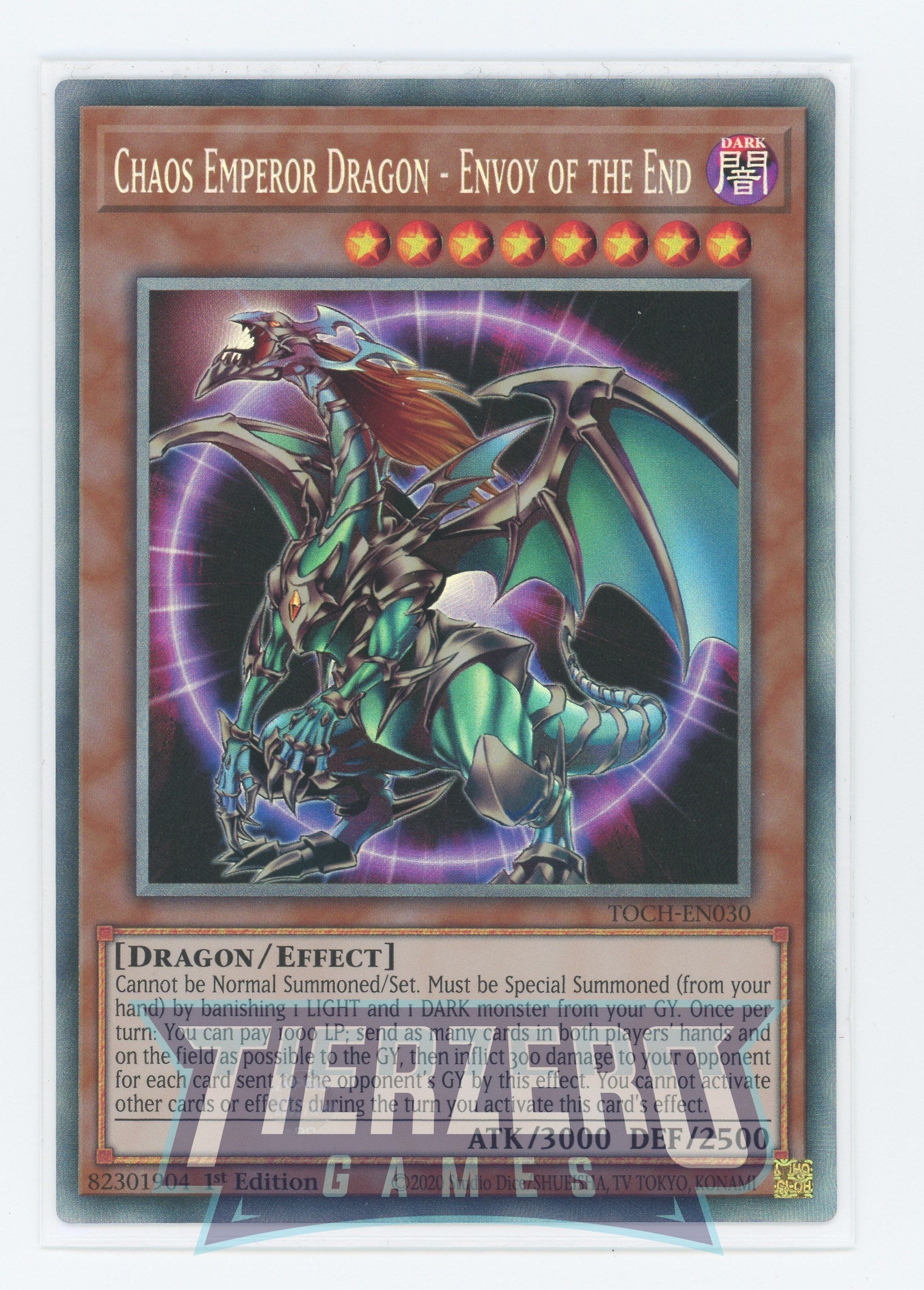 TOCH-EN030 - Chaos Emperor Dragon - Envoy of the End - Collectors Rare - Effect Monster - Toon Chaos TOCH-EN030 - Chaos Emperor Dragon - Envoy of the End - Collectors Rare - Effect Monster - Toon Chaos