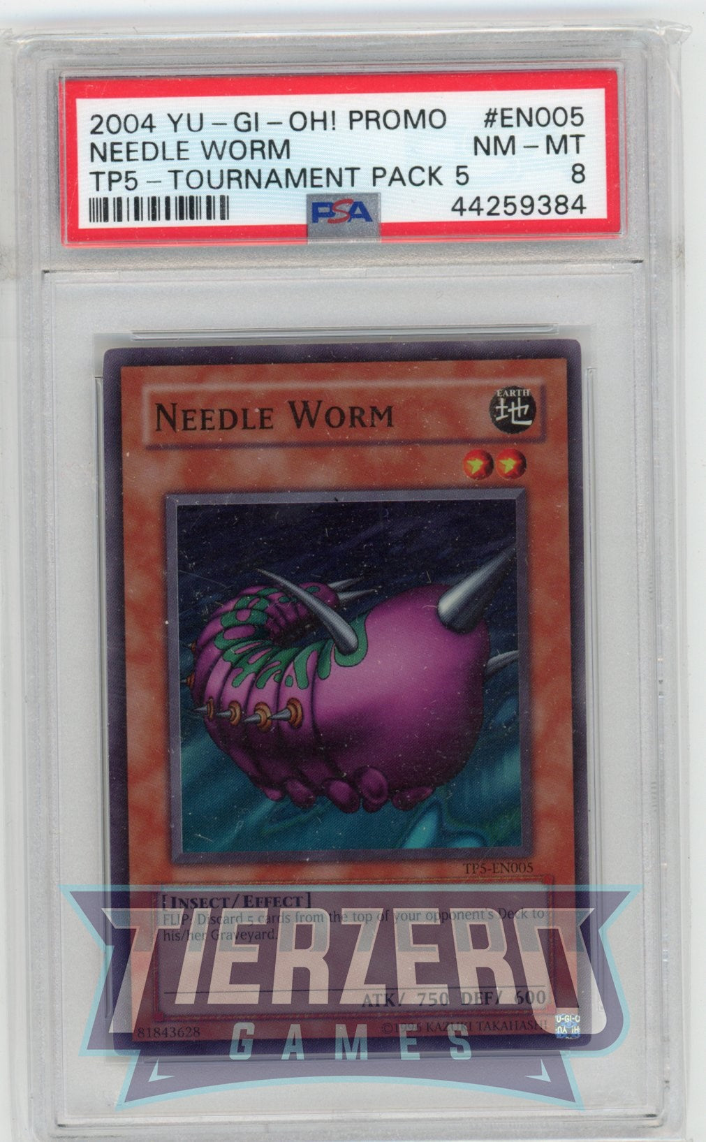 TP5-EN005 - Needle Worm - Super Rare - PSA 8 - A