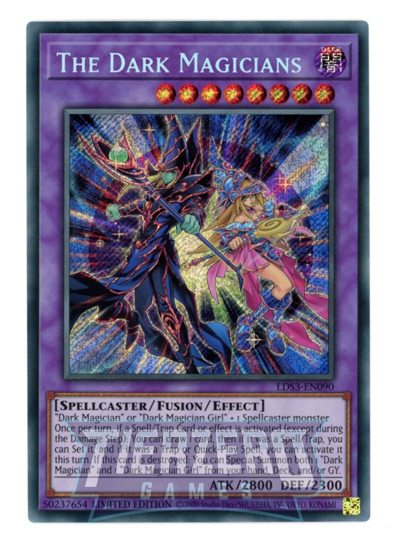 yugioh spellcaster fusion cards LDS3-EN090 - The Dark Magicians - Secret Rare
