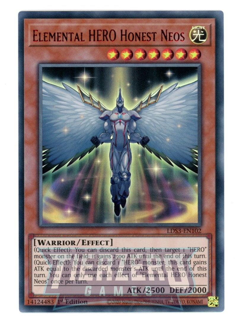 LDS3-EN102 - Elemental HERO Honest Neos - Red Ultra Rare - Effect Mons LDS3-EN102 - Elemental HERO Honest Neos - Red Ultra Rare - Effect Mons