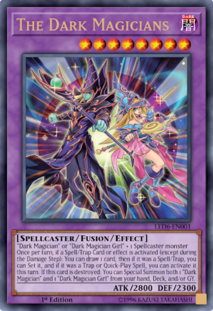 LED6-EN001 - The Dark Magicians - Ultra Rare - Effect Fusion Monster - Legendary Duelists 6 Magical Hero