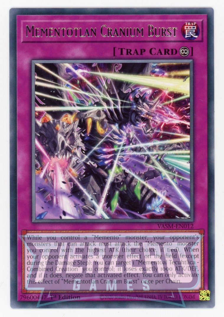 VASM-EN012 - Mementotlan Cranium Burst - Rare - Continuous Trap - Vali VASM-EN012 - Mementotlan Cranium Burst - Rare - Continuous Trap - Vali