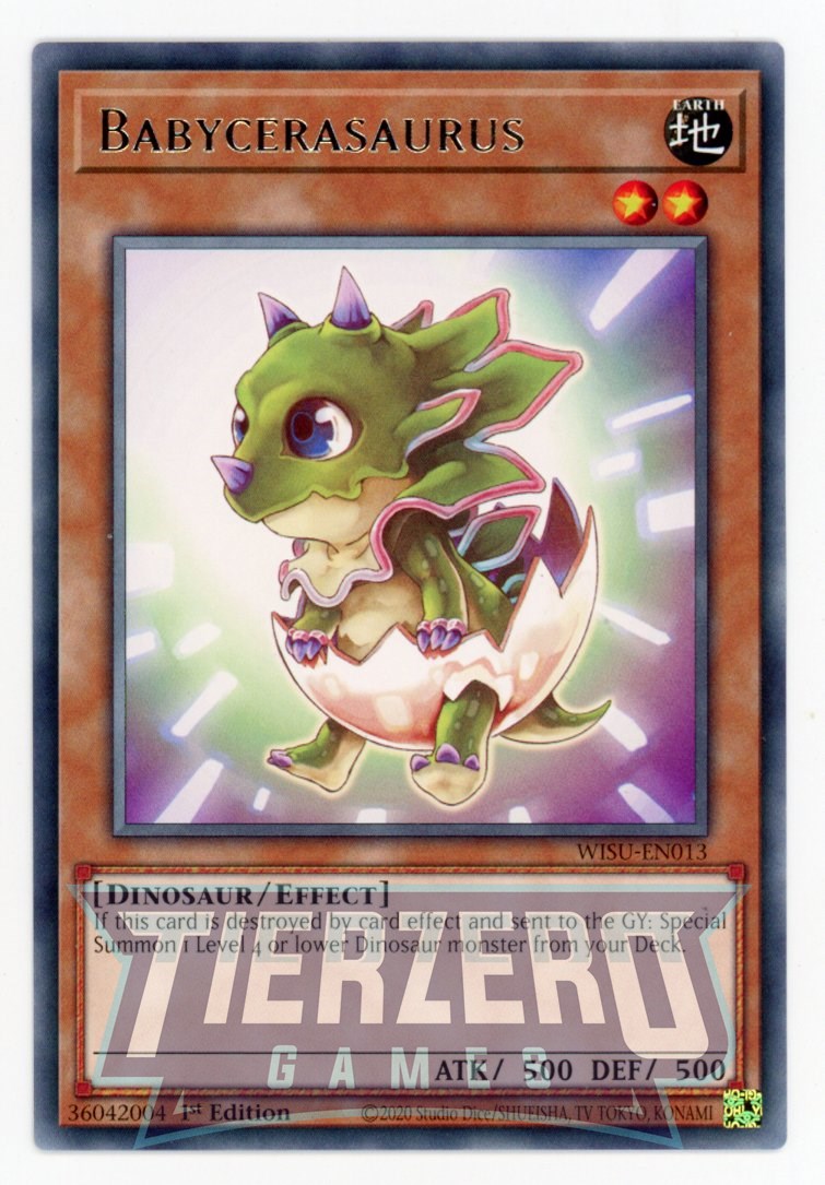 WISU-EN013 - Babycerasaurus - Rare - Effect Monster - Wild Survivors WISU-EN013 - Babycerasaurus - Rare - Effect Monster - Wild Survivors