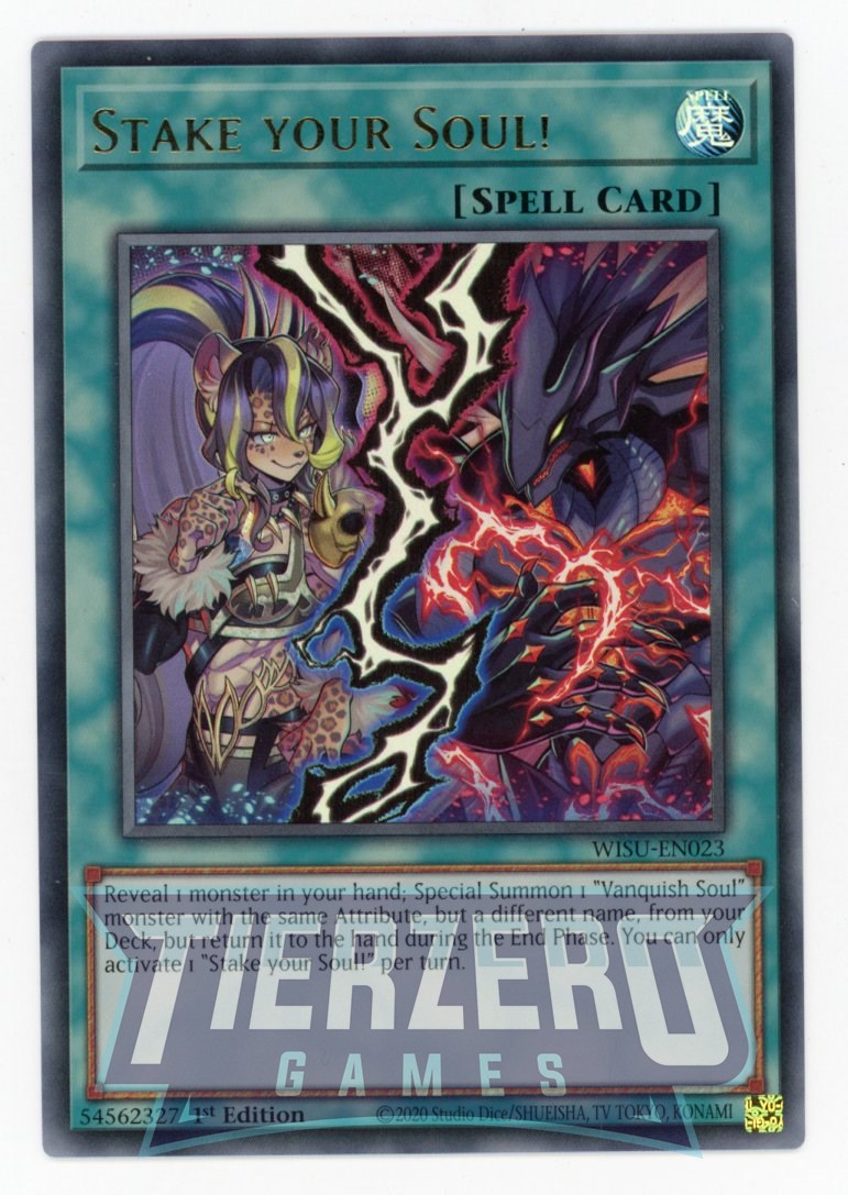 WISU-EN023 - Stake your Soul! - Ultra Rare - Normal Spell - Wild Survi