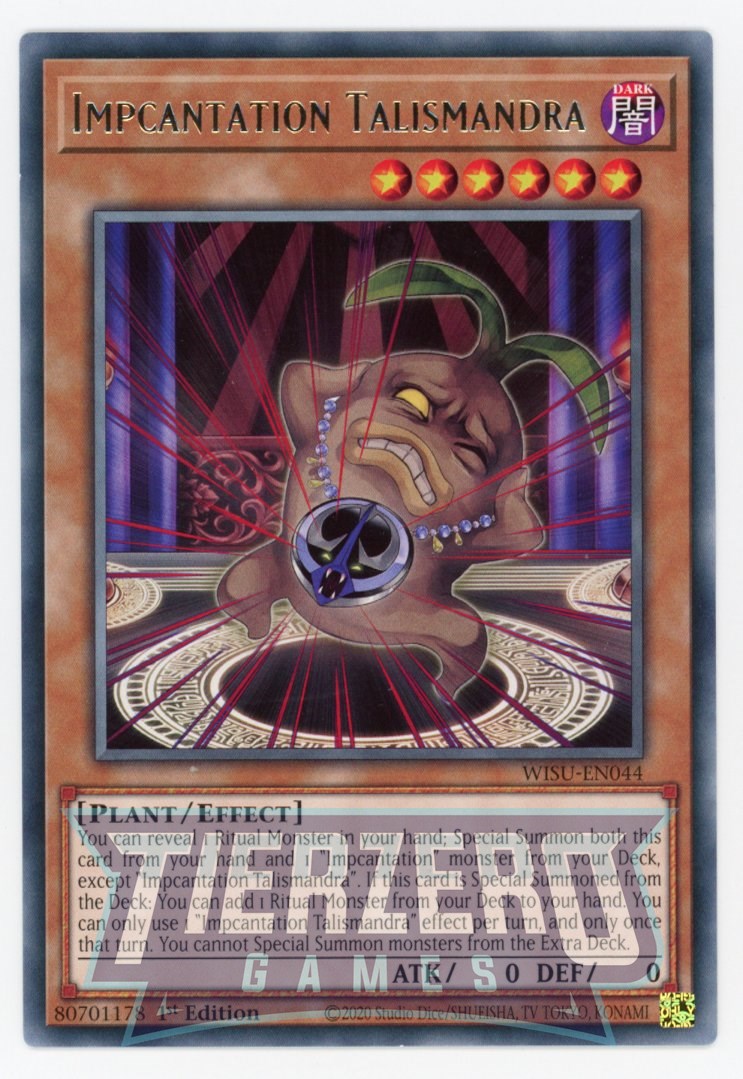 yugioh impcantation cards WISU-EN044 - Impcantation Talismandra - Rare - Effect Monster