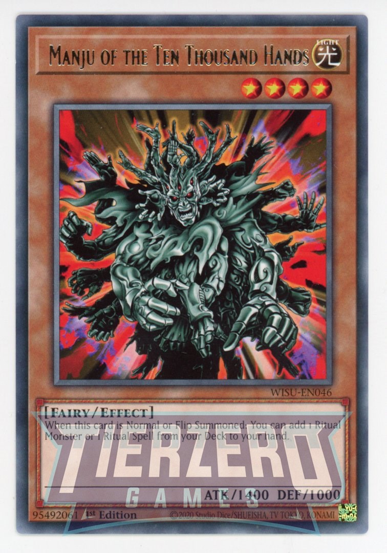 yu gi oh 1000 card deck WISU-EN046 - Manju of the Ten Thousand Hands - Rare