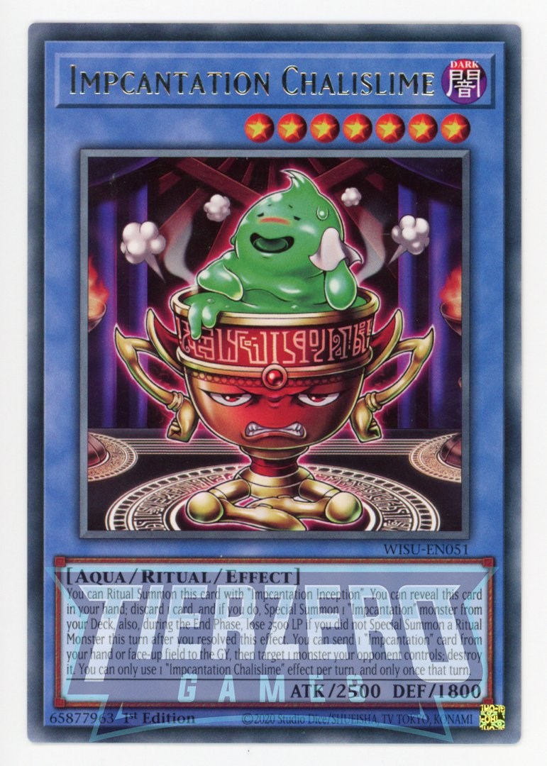 can you special summon ritual monsters WISU-EN051 - Impcantation Chalislime - Rare