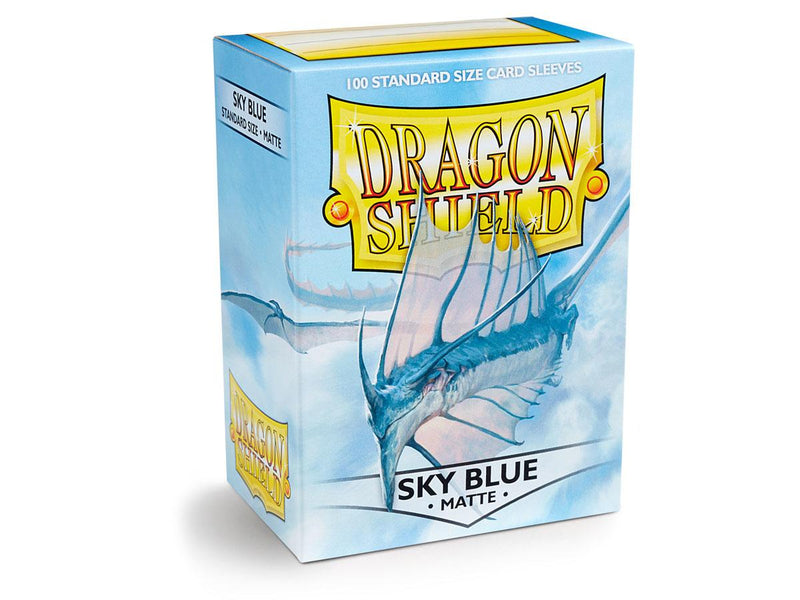 Dragon Shield 100 Sky Blue Matte Standard Sleeves + Deck Box