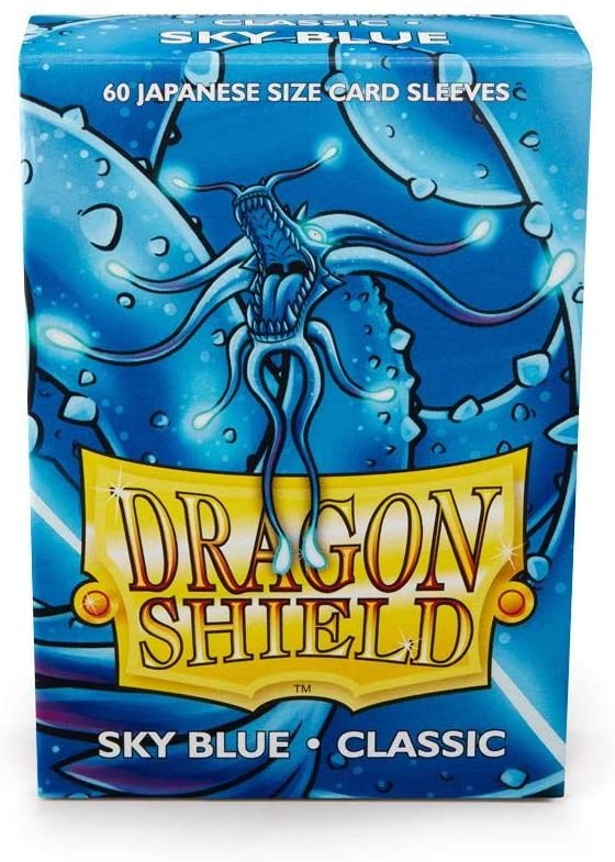 60 card sleeves Dragon Shield 60 Sky Blue Classic Small Sleeves