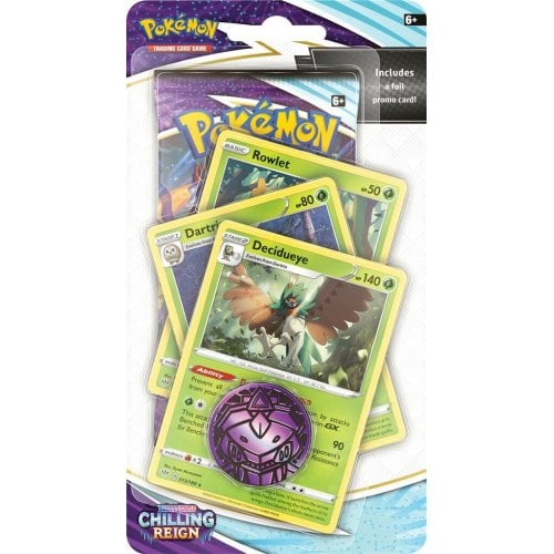 Pokemon Chilling Reign Premium Checklane Decidueye Line Blister