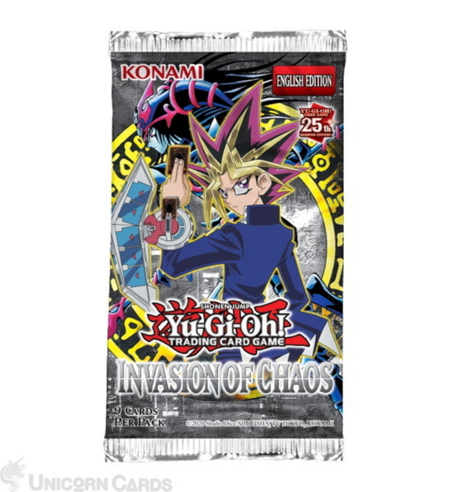 Yugioh Invasion of Chaos Booster Pack 1x Sealed 25th Anniversary