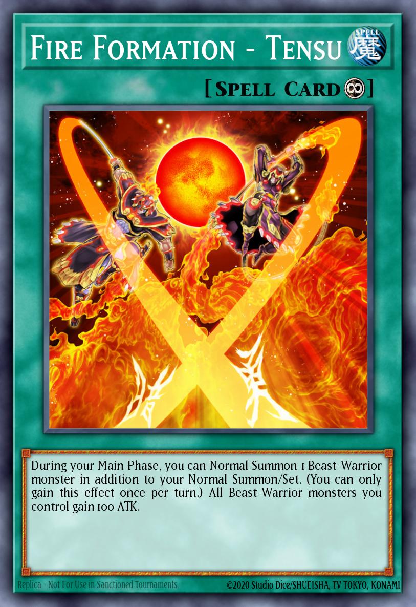 EN029 - FIGA-EN029 - Fire Formation - Tensu - Super Rare - Continuous Spell - 1st Edition - Fists of the Gadgets