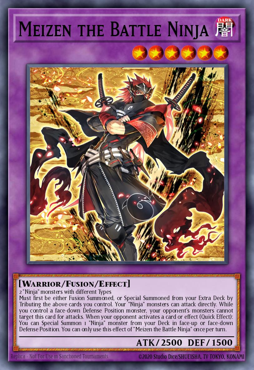 EN185 - MP23-EN185 - Meizen the Battle Ninja - Rare - Effect Fusion Monster - 25th Anniversary Duelist Heroes Tin