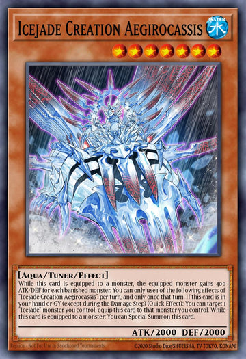 EN121 - MP23-EN121 - Icejade Creation Aegirocassis - Common - Effect Tuner monster - 25th Anniversary Duelist Heroes Tin