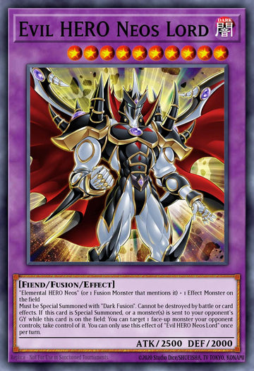 SUDA-EN031 - SUDA-EN031 - Evil HERO Neos Lord - Quarter Century Secret Rare - Effect Fusion Monster - Supreme Darkness