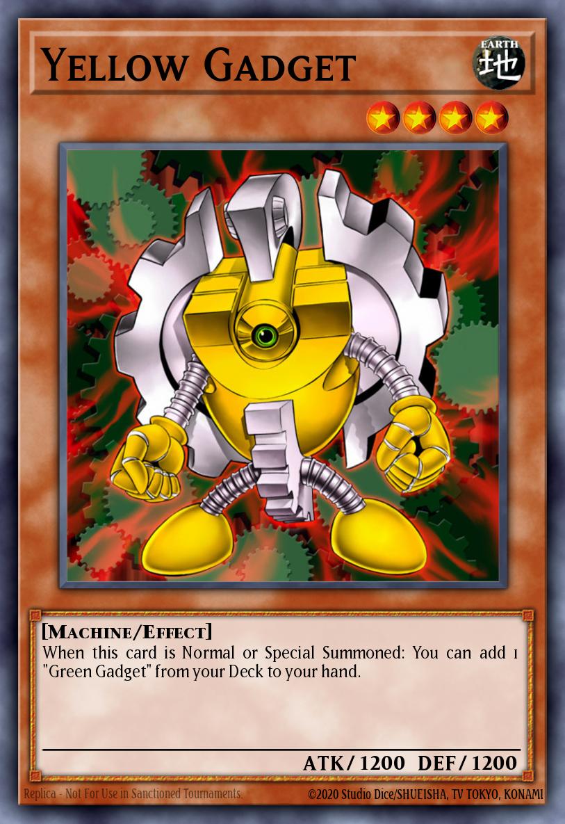 EN008 - FIGA-EN008 - Yellow Gadget - Super Rare - Effect Monster - 1st Edition - Fists of the Gadgets