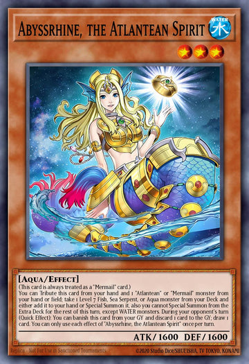 ROTA-EN017 - ROTA-EN017 - Abyssrhine, the Atlantean Spirit - Quarter Century Secret Rare - - Rage of The Abyss