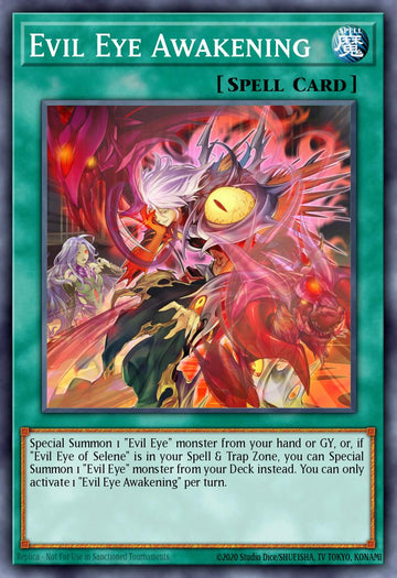 EN034 - INCH-EN034 - Evil Eye Awakening - Secret Rare - Normal Spell - 1st-Edition - The Infinity Chasers