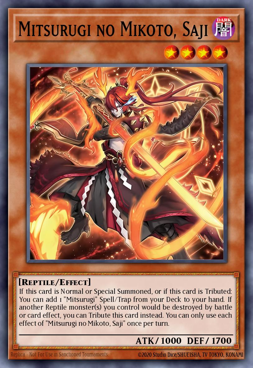 SUDA-EN091 - SUDA-EN091 - Mitsurugi no Mikoto, Saji - Common - Effect Monster - Supreme Darkness