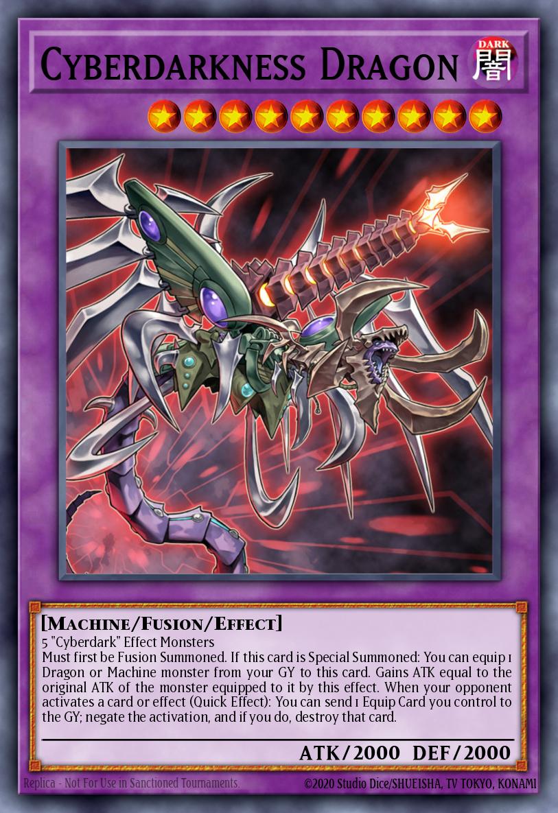 EN037 - LDS1-EN037 - Cyberdarkness Dragon - Common - Effect Fusion Monster - Legendary Duelists Season 1