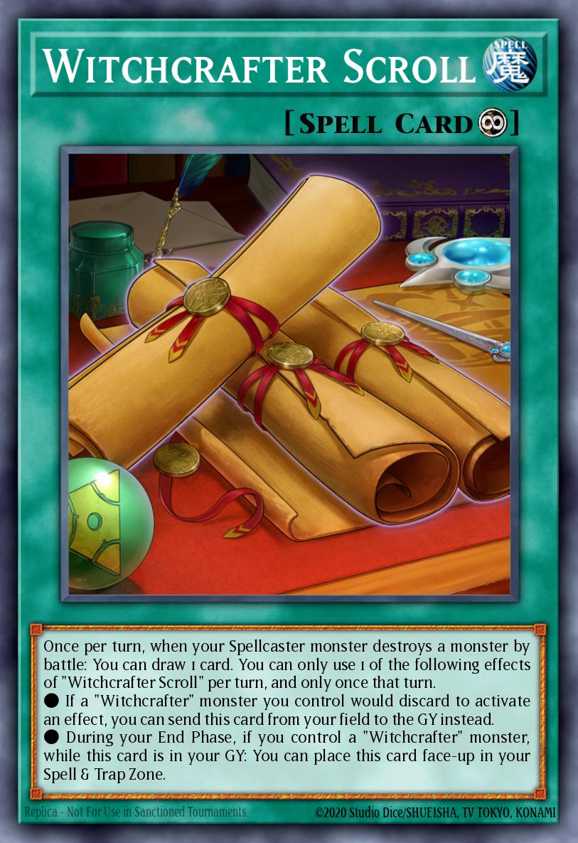 EN025 - INCH-EN025 - Witchcrafter Scroll - Secret Rare - Continuous Spell - 1st-Edition - The Infinity Chasers