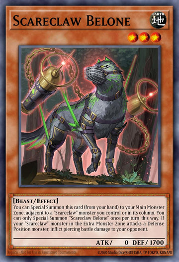 EN066 - MP23-EN066 - Scareclaw Belone - Common - Effect Monster - 25th Anniversary Duelist Heroes Tin