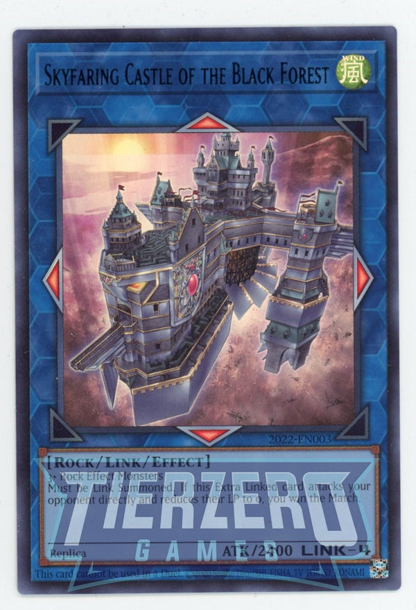 2022-EN003 - Skyfaring Castle Of the Black Forest - Blue Ultra Rare - Effect Link Monster -