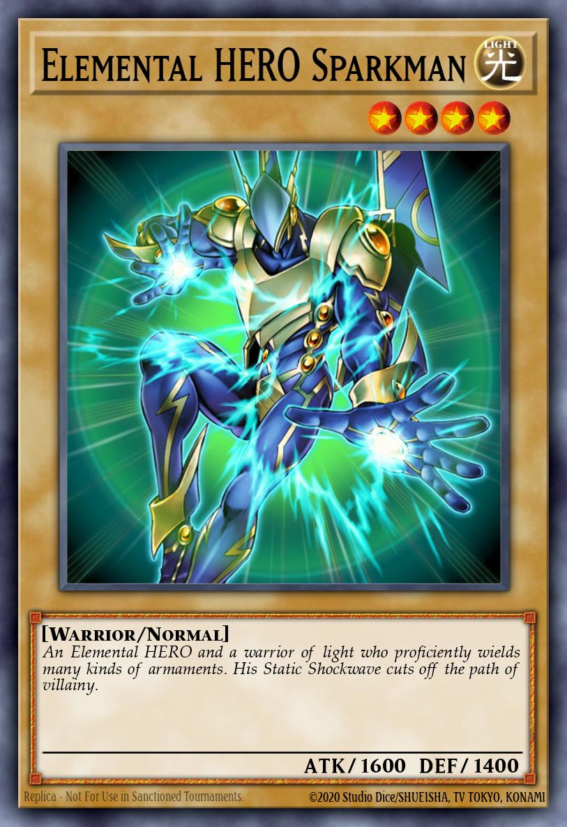 OPTP-EN004 - OPTP-EN004 - Elemental Hero Sparkman - Super Rare - Normal Monster -