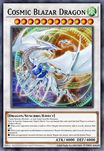 EN029 - LED6-EN029 - Cosmic Blazar Dragon - Common - Effect Synchro Monster - Legendary Duelists 6 Magical Hero