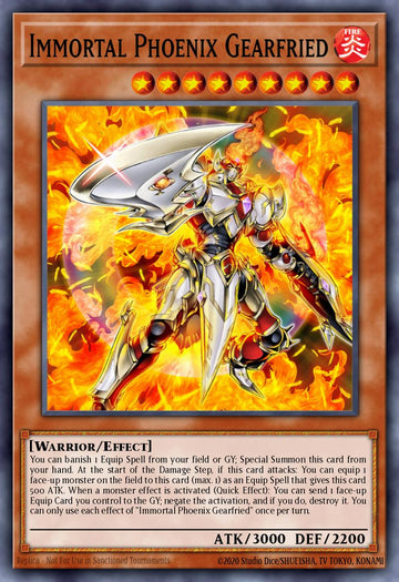 EN012 - toch-fr012 - Immortal Phoenix Gearfried - Collectors Rare - Effect Monster - Toon Chaos 1st edition