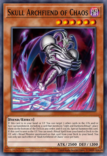 CORI-EN002 - Skull Archfiend of Chaos - Super Rare - Chaos Origins