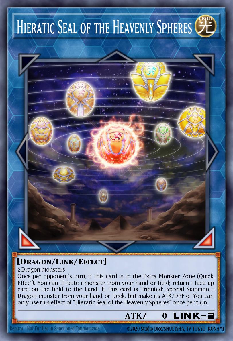 EN027 - DUPO-EN027 - Hieratic Seal of the Heavenly Spheres - Ultra Rare - Effect Link Monster - 1st-Edition - Duel Power