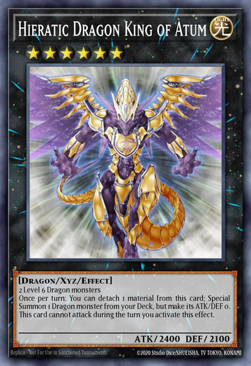 EN092 - DUPO-EN092 - Hieratic Dragon King of Atum - Ultra Rare - Effect Xyz Monster - 1st-Edition - Duel Power