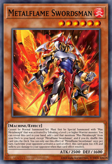 SUDA-EN014 - SUDA-EN014 - Metalflame Swordsman - Quarter Century Secret Rare - Effect Monster - Supreme Darkness